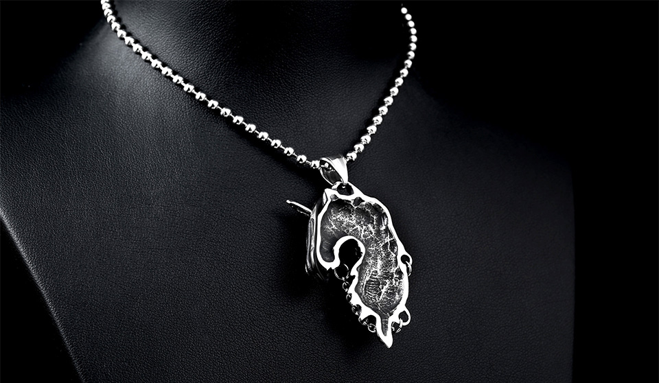 Řetízek kůň a dívka (ocel)