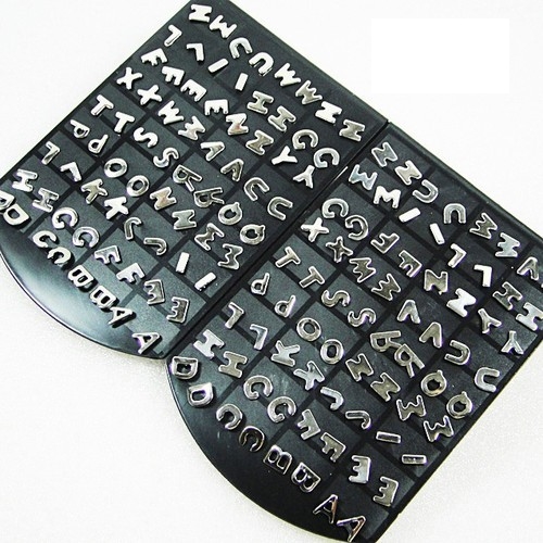 Náušnice abeceda - písmeno Q (ocel)