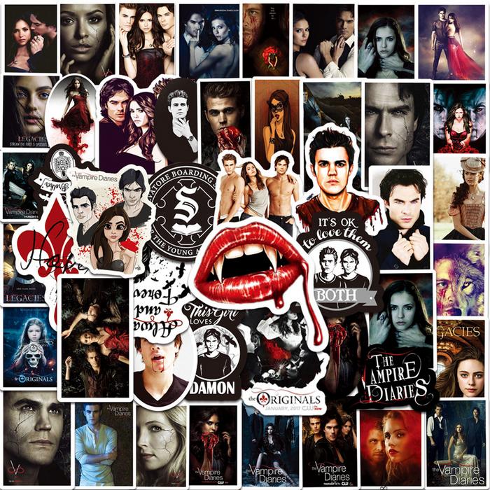 Set 50 samolepek The Vampire Diaries (Upíří deníky)