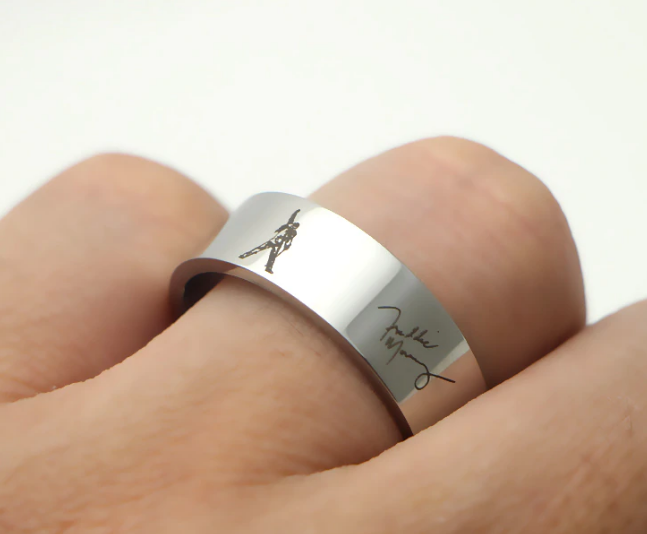 Prstýnek Queen - Freddie Mercury (ocel)