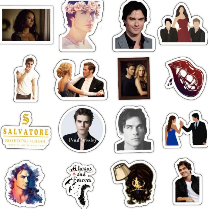 Set 50 samolepek The Vampire Diaries (Upíří deníky) 3
