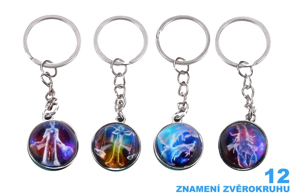 Klíčenka znamení zvěrokruhu - střelec (7) - svítí ve tmě