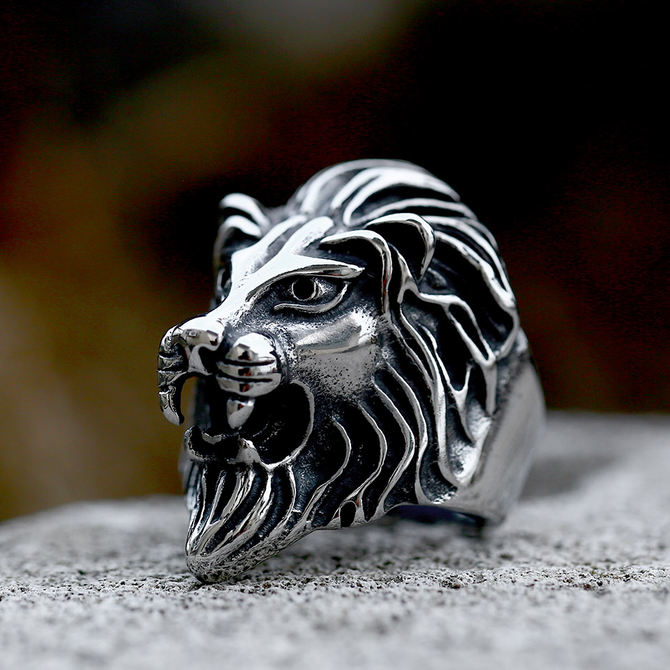 Prsten lev - ocelový (2)