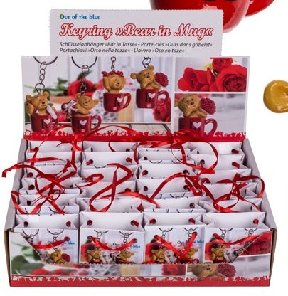 Klíčenka medvídek v hrníčku - v taštičce