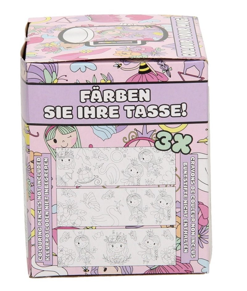 Hrnek princezna - vybarvovací