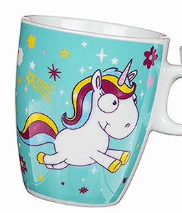 Hrnek jednorožec - modrá