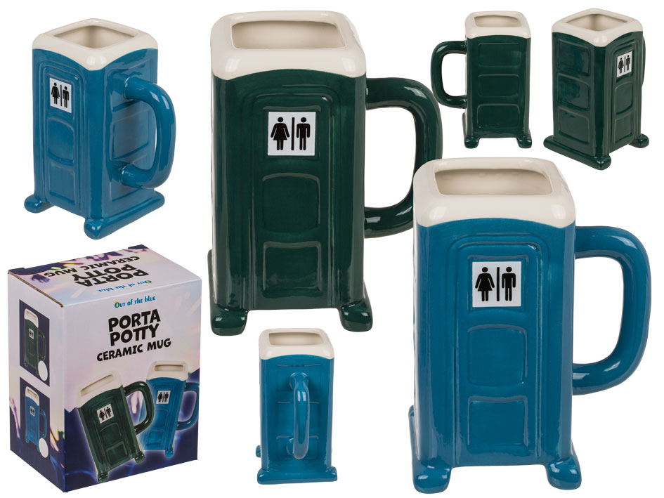 Hrnek toaleta - záchod (zelená)