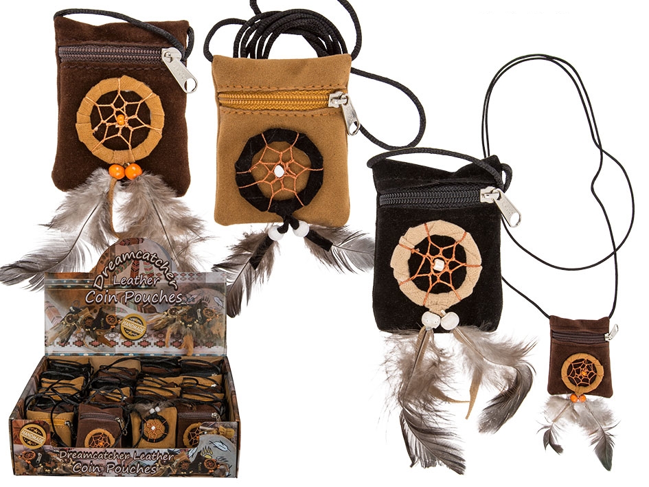 Řetízek lapač snů s taštičkou (černá)