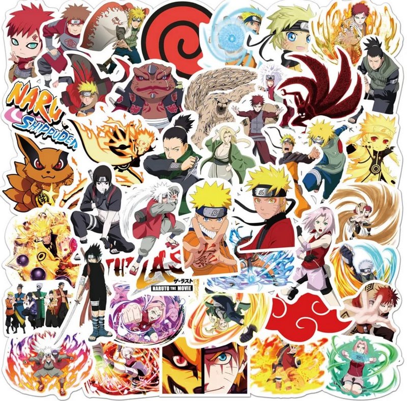 Set 50 samolepek Naruto (3)