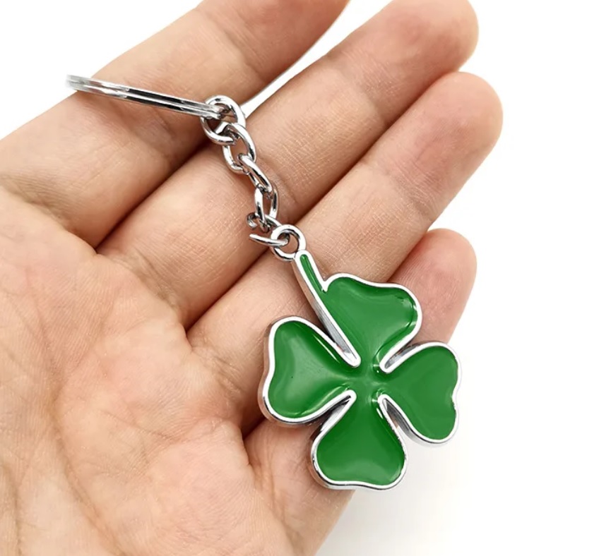 Klíčenka čtyřlístek (zelená) 11