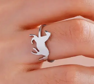 Prsten kůň - ocelový (2)