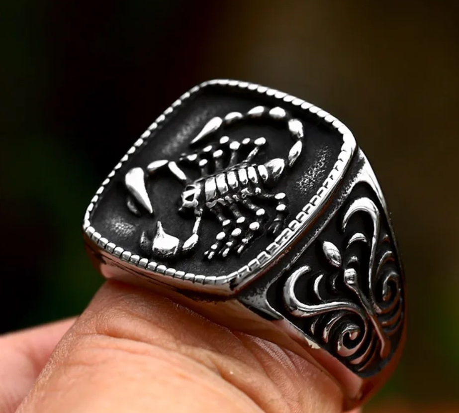 Prsten škorpion - ocel (2)