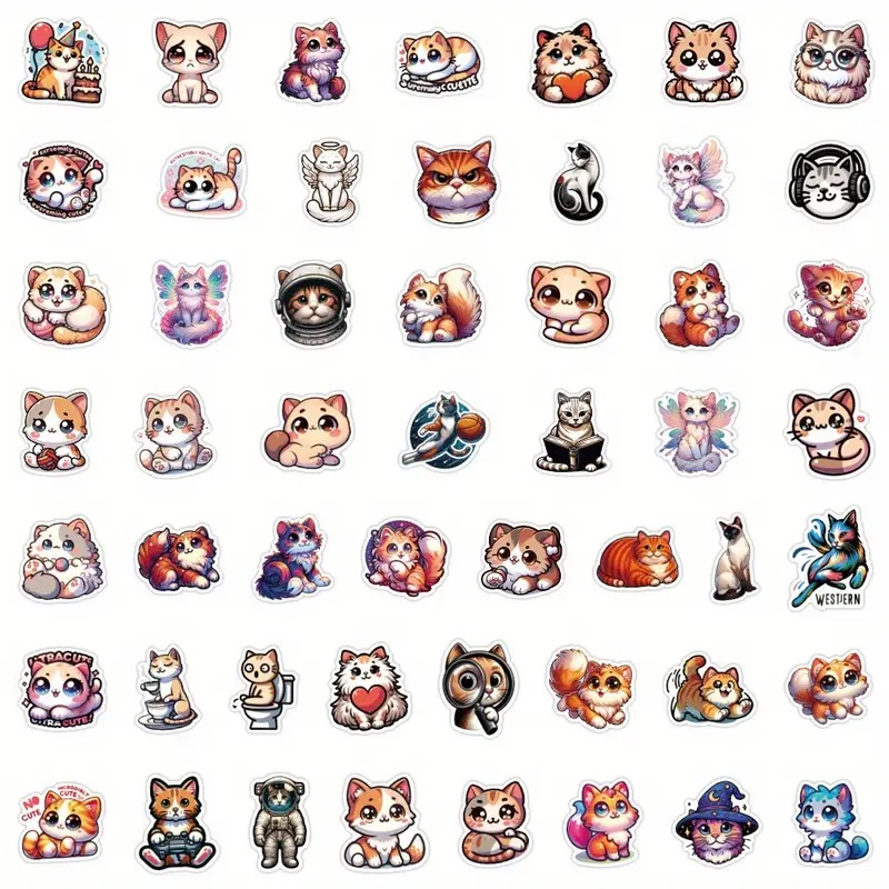 Set 51 samolepek kočka