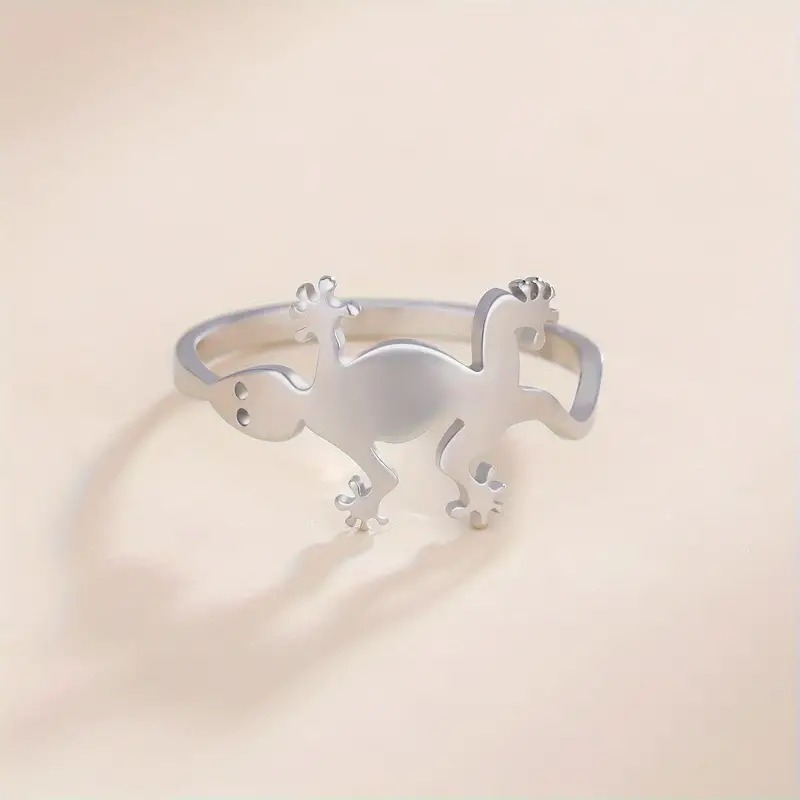 Prsten ještěrka (ocel)