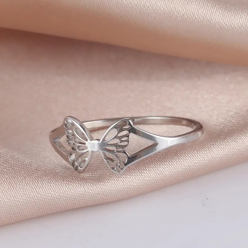 Prstýnek motýl (ocel) 3