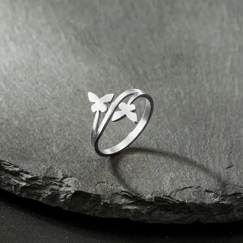 Prsten motýl (ocel) 4