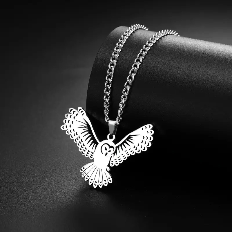 Řetízek sova (ocel) 3