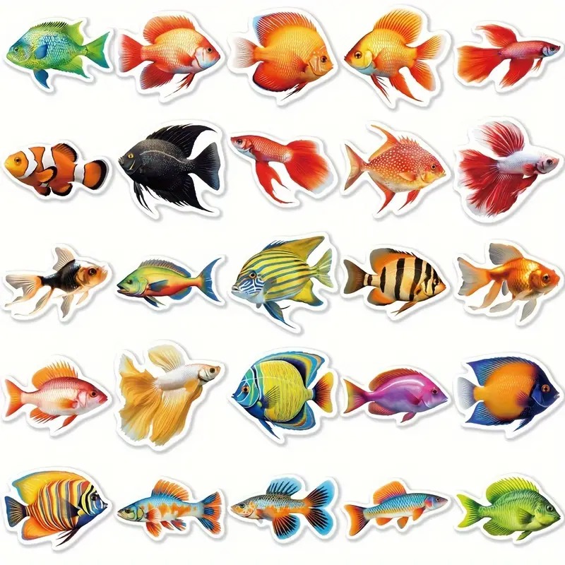 Set 50 samolepek ryba