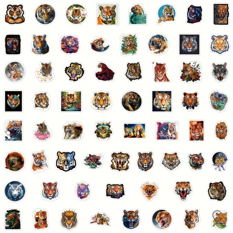 Set 63 samolepek tygr