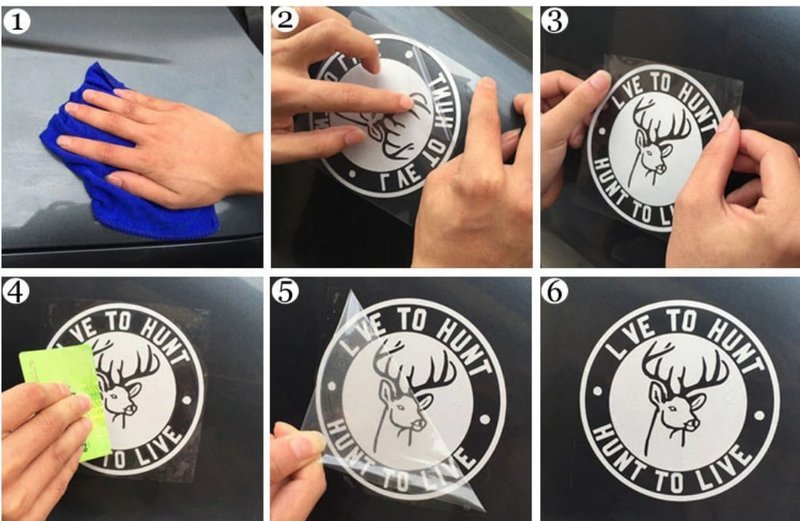 Samolepka (na auto, notebook) jelen (4)