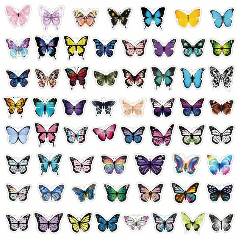 Samolepky motýl - 120 ks