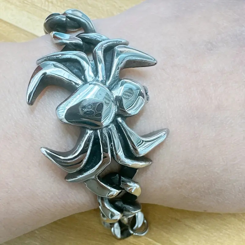 Náramek pavouk (ocel)