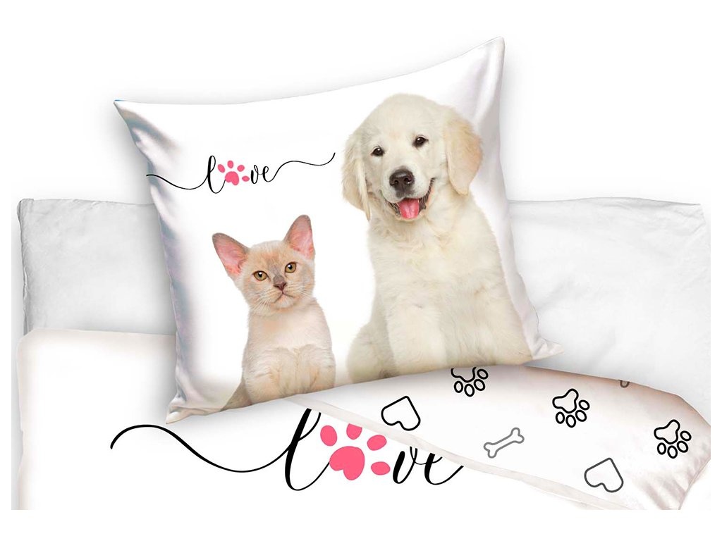 Povlečení kočka a pes (3)