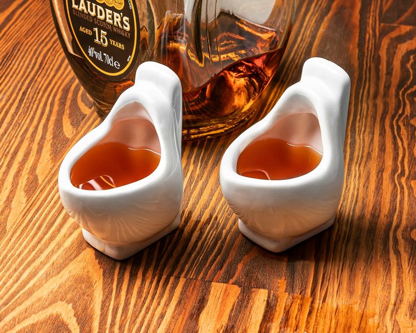 Panák toaleta - záchod - sada 2 ks