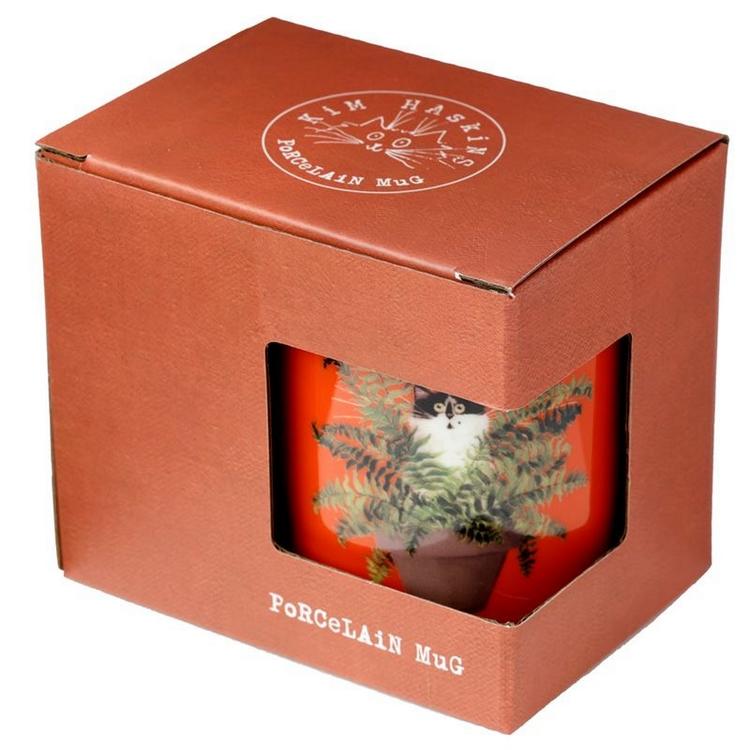 Hrnek kočka v květináči (2)