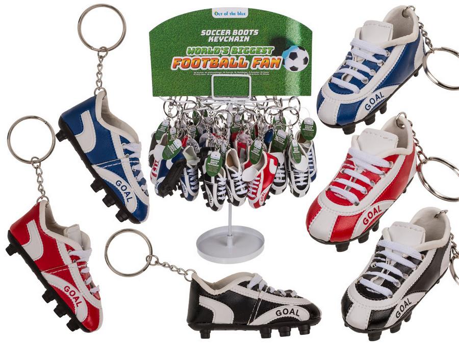 Klíčenka fotbalová bota - kopačka - modrá