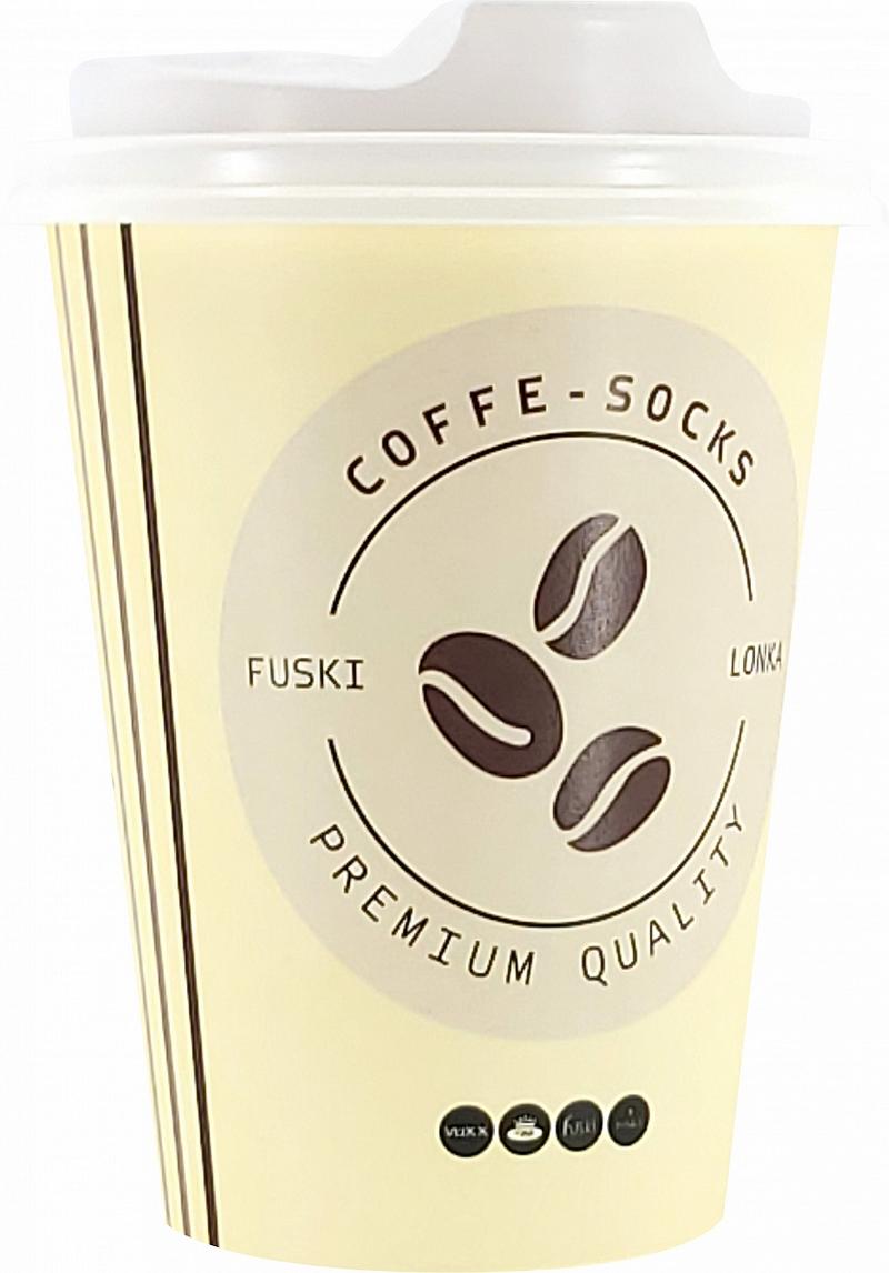 Ponožky káva v kelímku - modrá