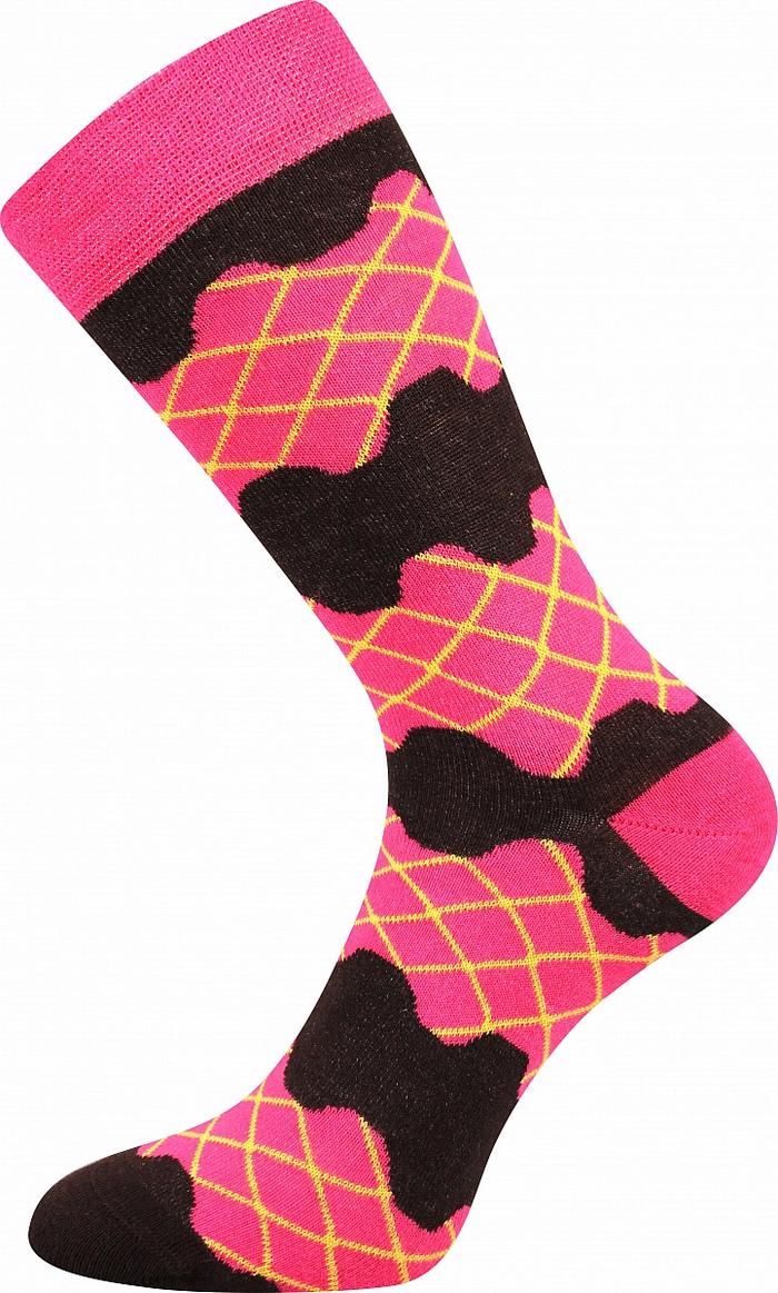 Ponožky kobliha donut - černá (2)