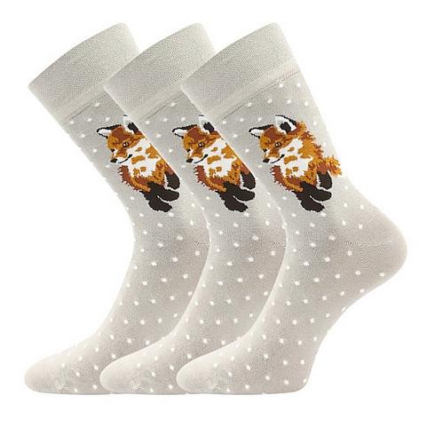 Ponožky liška - bambusové - dámské