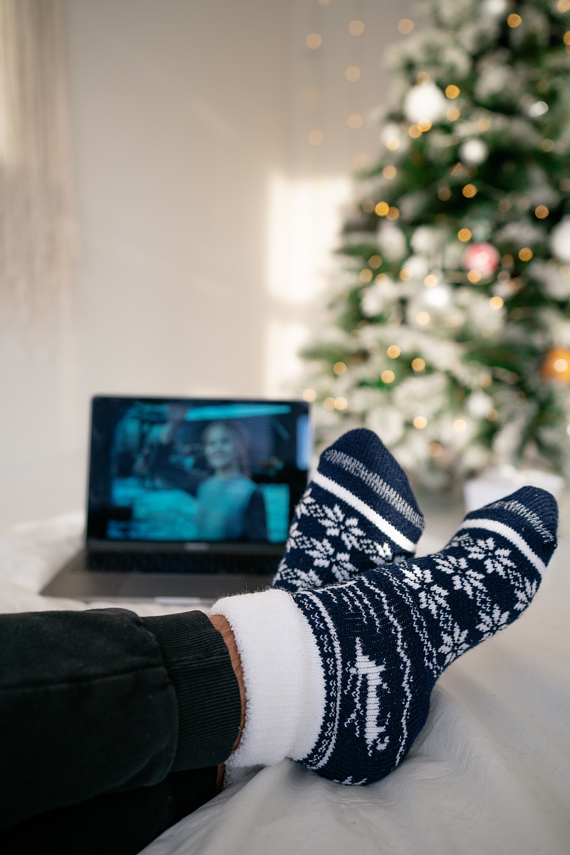 Ponožky zimní silné Norway - tmavě modrá