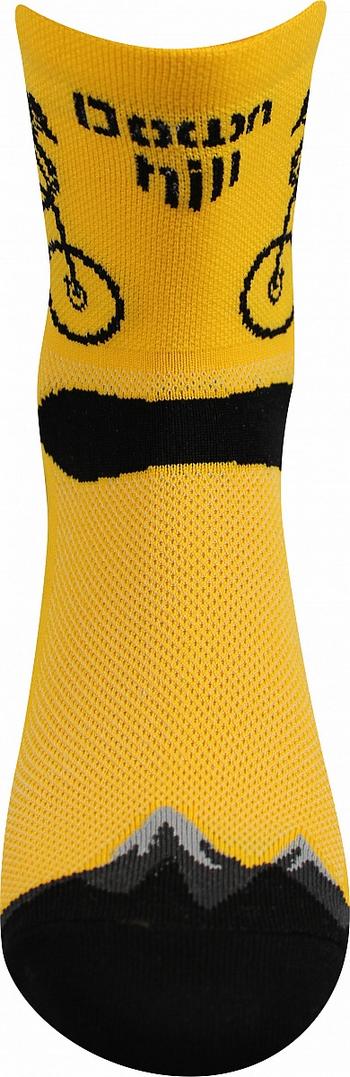 Ponožky kolo - sportovní - žlutá