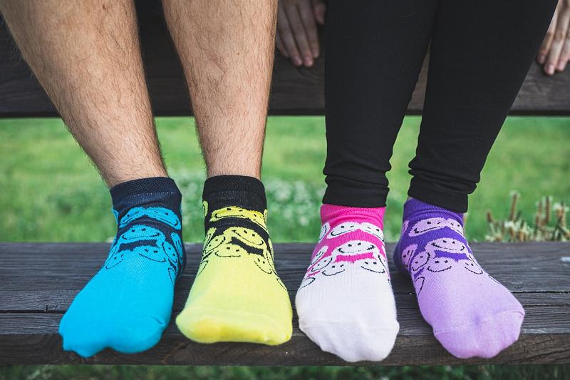 Ponožky smajlíci - dámské (B)