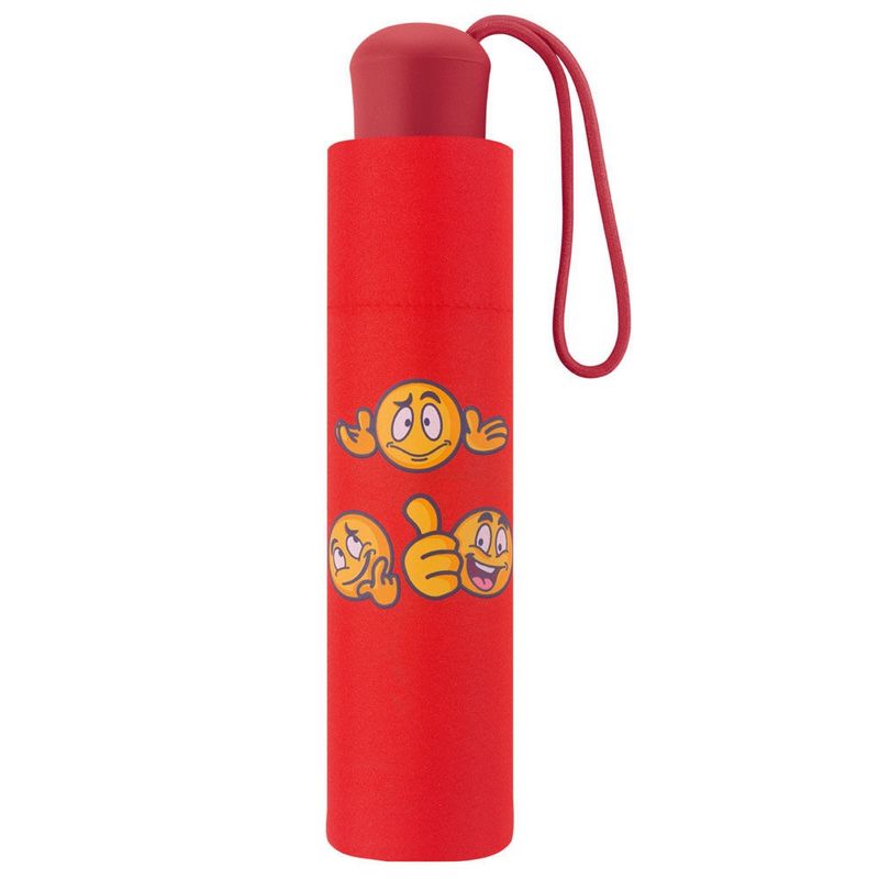 Dětský deštník smajlíci - emoji (červený)