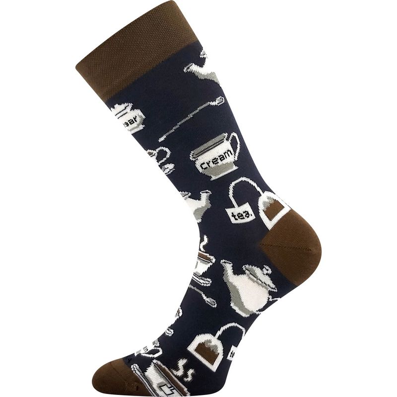 Ponožky čaj v kelímku - tmavá