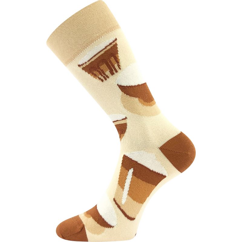 Ponožky káva v kelímku - vzor 3