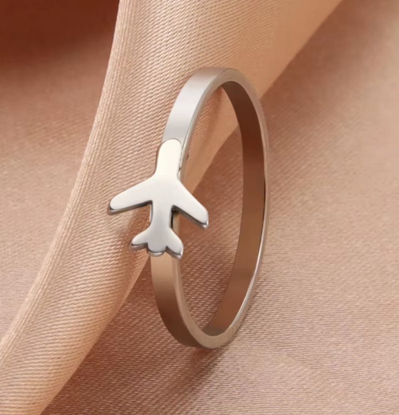 Prsten letadlo - ocelový (2)