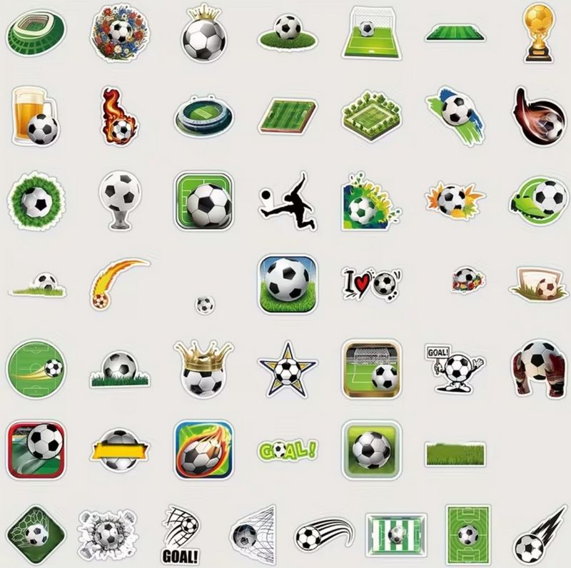 Set 50 samolepek fotbal (3)