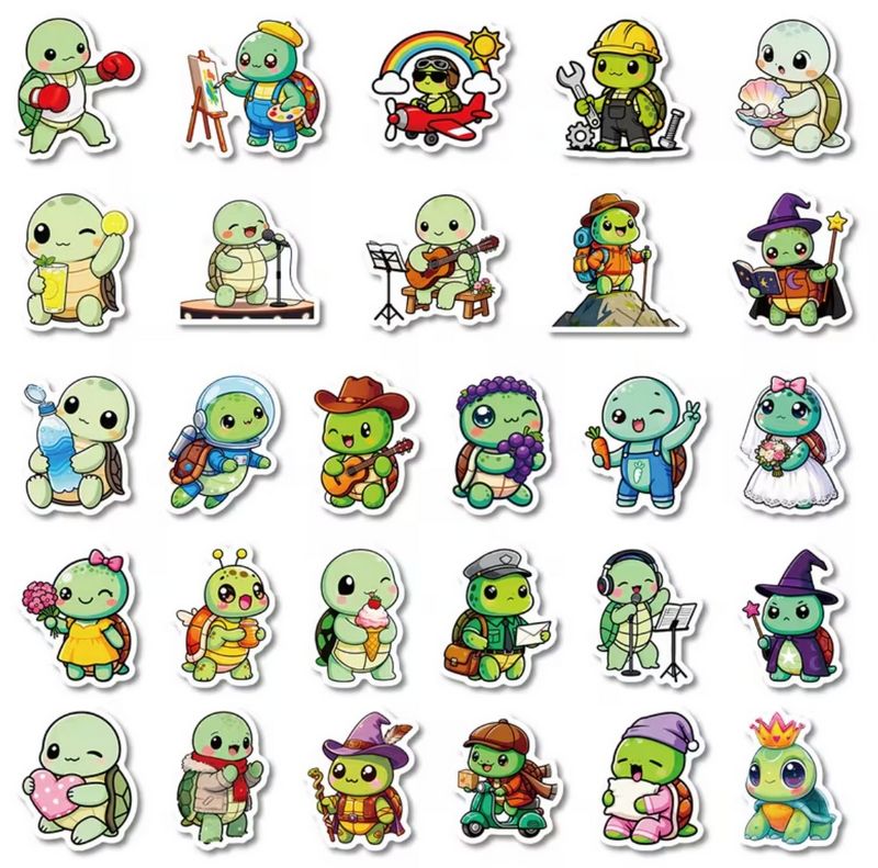 Samolepky želva - 106 ks