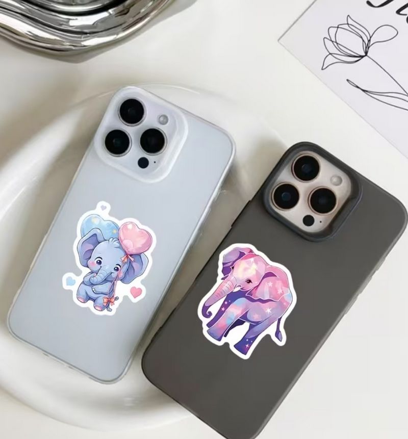 Samolepky slon - 50 ks (4)