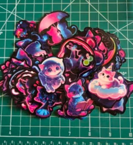 Set 56 samolepek kočka