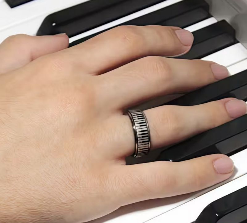 Prsten piano (ocelový)