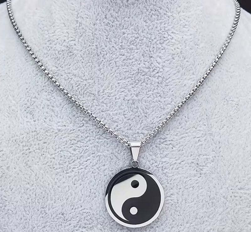 Řetízek Jin a Jang - ocelový (3)