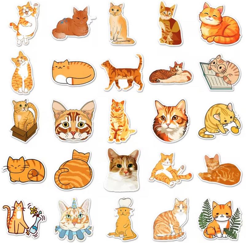 Set 50 samolepek kočka (19)
