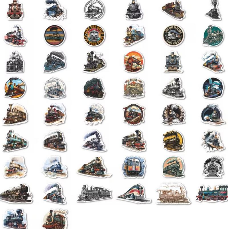 Set 50 samolepek vlak