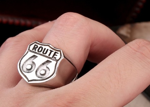 Prsten Route 66 - ocelový