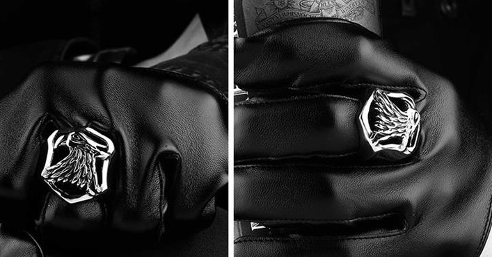 Prstýnek orel (ocel)